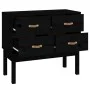 Mueble consola de madera maciza de pino negro 90x40x78 cm de vidaXL, Aparadores - Ref: Foro24-821743, Precio: 124,12 €, Descu...