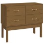 Mueble consola de madera maciza de pino marrón miel 90x40x78 cm de vidaXL, Aparadores - Ref: Foro24-821742, Precio: 99,80 €, ...