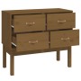 Mueble consola de madera maciza de pino marrón miel 90x40x78 cm de vidaXL, Aparadores - Ref: Foro24-821742, Precio: 99,80 €, ...