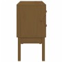 Mueble consola de madera maciza de pino marrón miel 90x40x78 cm de vidaXL, Aparadores - Ref: Foro24-821742, Precio: 99,80 €, ...