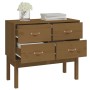 Mueble consola de madera maciza de pino marrón miel 90x40x78 cm de vidaXL, Aparadores - Ref: Foro24-821742, Precio: 99,80 €, ...