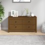 Armario auxiliar madera maciza de pino marrón miel 100x40x54 cm de vidaXL, Aparadores - Ref: Foro24-821777, Precio: 133,62 €,...