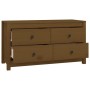 Armario auxiliar madera maciza de pino marrón miel 100x40x54 cm de vidaXL, Aparadores - Ref: Foro24-821777, Precio: 133,62 €,...