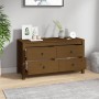 Armario auxiliar madera maciza de pino marrón miel 100x40x54 cm de vidaXL, Aparadores - Ref: Foro24-821777, Precio: 133,62 €,...