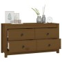 Armario auxiliar madera maciza de pino marrón miel 100x40x54 cm de vidaXL, Aparadores - Ref: Foro24-821777, Precio: 133,62 €,...