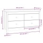 Armario auxiliar madera maciza de pino marrón miel 100x40x54 cm de vidaXL, Aparadores - Ref: Foro24-821777, Precio: 133,62 €,...