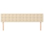 Cabeceros 2 unidades de tela color crema 90x5x78/88 cm de vidaXL, Cabeceros y pies de cama - Ref: Foro24-346501, Precio: 78,3...