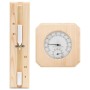 Higrotermógrafo y reloj de arena para sauna 2 en 1 madera pino de vidaXL, Accesorios de sauna - Ref: Foro24-51687, Precio: 27...
