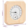 Higrotermógrafo y reloj de arena para sauna 2 en 1 madera pino de vidaXL, Accesorios de sauna - Ref: Foro24-51687, Precio: 27...