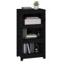 Estantería madera maciza de pino negra 50x35x97 cm de vidaXL, Librerías y estanterías - Ref: Foro24-821708, Precio: 75,77 €, ...