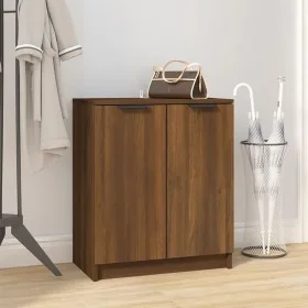 Mueble zapatero madera contrachapada marrón roble 59x35x70 cm de vidaXL, Armarios y almacenamiento - Ref: Foro24-817104, Prec...