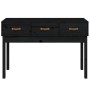 Mesa consola madera maciza de pino negro 114x40x75 cm de vidaXL, Mesas auxiliares - Ref: Foro24-821758, Precio: 126,61 €, Des...