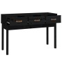 Mesa consola madera maciza de pino negro 114x40x75 cm de vidaXL, Mesas auxiliares - Ref: Foro24-821758, Precio: 126,61 €, Des...