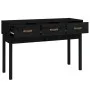 Solid black pine wood console table 114x40x75 cm by vidaXL, Side tables - Ref: Foro24-821758, Price: 125,02 €, Discount: %