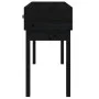 Solid black pine wood console table 114x40x75 cm by vidaXL, Side tables - Ref: Foro24-821758, Price: 125,02 €, Discount: %