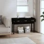 Solid black pine wood console table 114x40x75 cm by vidaXL, Side tables - Ref: Foro24-821758, Price: 125,02 €, Discount: %