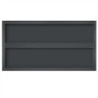 Estantes de pared 2 uds acero inoxidable negro 75x40x3 cm en Estanterías | Comprar online en Foru.es