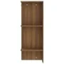 Mueble de recibidor madera ingeniería marrón roble 97,5x37x99cm de vidaXL, Taquillas y armarios de almacenamiento - Ref: Foro...