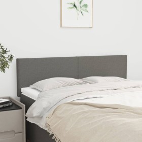 Cabeceros 2 unidades tela gris oscuro 72x5x78/88 cm de vidaXL, Cabeceros y pies de cama - Ref: Foro24-345785, Precio: 63,00 €...
