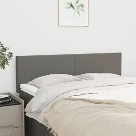 Headboards 2 units dark gray fabric 72x5x78/88 cm by vidaXL, Headboards and footboards - Ref: Foro24-345785, Price: 69,72 €, ...