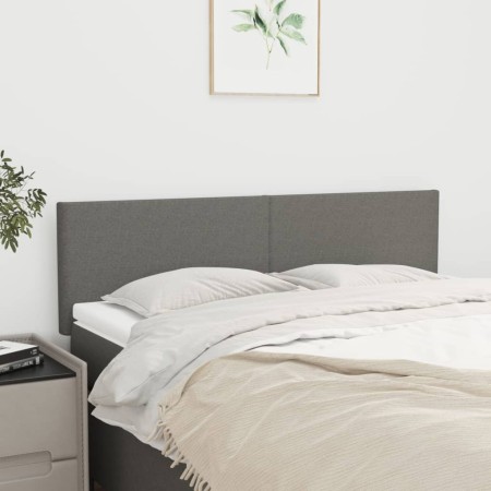 Cabeceros 2 unidades tela gris oscuro 72x5x78/88 cm de vidaXL, Cabeceros y pies de cama - Ref: Foro24-345785, Precio: 63,00 €...