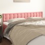 Cabeceros 2 unidades de terciopelo rosa 90x5x78/88 cm de vidaXL, Cabeceros y pies de cama - Ref: Foro24-346515, Precio: 61,09...
