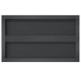 Estantes de pared 2 uds acero inoxidable negro 75x30x3 cm en Estanterías | Comprar online en Foru.es