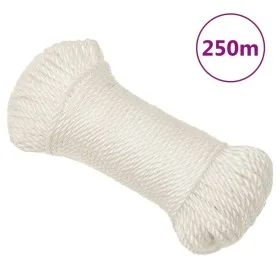 Cuerda de trabajo polipropileno blanco 6 mm 250 m de vidaXL, Sogas y cuerdas metálicas - Ref: Foro24-153043, Precio: 31,23 €,...
