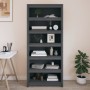 Estantería madera maciza de pino gris 80x35x183 cm de vidaXL, Librerías y estanterías - Ref: Foro24-821696, Precio: 233,61 €,...