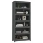 Estantería madera maciza de pino gris 80x35x183 cm de vidaXL, Librerías y estanterías - Ref: Foro24-821696, Precio: 230,02 €,...