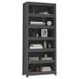 Estantería madera maciza de pino gris 80x35x183 cm de vidaXL, Librerías y estanterías - Ref: Foro24-821696, Precio: 233,61 €,...