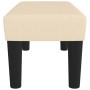 Banco de tela color crema 70x30x30 cm de vidaXL, Bancos - Ref: Foro24-346621, Precio: 46,15 €, Descuento: %
