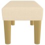 Banco de tela color crema 70x30x30 cm de vidaXL, Bancos - Ref: Foro24-346629, Precio: 38,12 €, Descuento: %