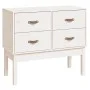 Mueble consola de madera maciza de pino blanco 90x40x78 cm de vidaXL, Aparadores - Ref: Foro24-821740, Precio: 105,73 €, Desc...