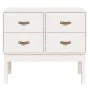 Mueble consola de madera maciza de pino blanco 90x40x78 cm de vidaXL, Aparadores - Ref: Foro24-821740, Precio: 105,73 €, Desc...