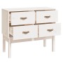 Mueble consola de madera maciza de pino blanco 90x40x78 cm de vidaXL, Aparadores - Ref: Foro24-821740, Precio: 106,73 €, Desc...
