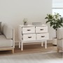 Mueble consola de madera maciza de pino blanco 90x40x78 cm de vidaXL, Aparadores - Ref: Foro24-821740, Precio: 106,73 €, Desc...