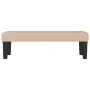 Banco de cuero sintético color capuchino 100x30x30 cm de vidaXL, Bancos - Ref: Foro24-346665, Precio: 48,18 €, Descuento: %