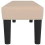 Banco de cuero sintético color capuchino 100x30x30 cm de vidaXL, Bancos - Ref: Foro24-346665, Precio: 48,18 €, Descuento: %