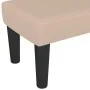 Banco de cuero sintético color capuchino 100x30x30 cm de vidaXL, Bancos - Ref: Foro24-346665, Precio: 48,18 €, Descuento: %