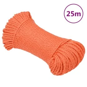 Orangefarbenes Polypropylen-Arbeitsseil 8 mm 25 m von vidaXL, Seile und Metallschnüre - Ref: Foro24-152928, Preis: 9,14 €, Ra...
