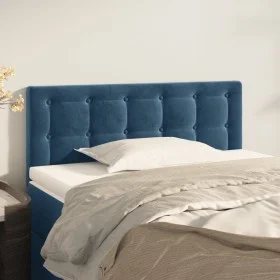 Blue velvet headboard 100x5x78/88 cm by vidaXL, Headboards and footboards - Ref: Foro24-346454, Price: 42,20 €, Discount: %
