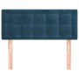Cabecero de terciopelo azul 100x5x78/88 cm de vidaXL, Cabeceros y pies de cama - Ref: Foro24-346454, Precio: 42,53 €, Descuen...