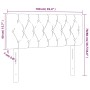 Cabecero de tela gris oscuro 100x7x78/88 cm de vidaXL, Cabeceros y pies de cama - Ref: Foro24-346327, Precio: 39,53 €, Descue...