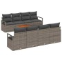 Conjunto de sofás de jardín 9 pcs Gris ratán sintético en Sofás de exterior | Comprar online en Foru.es