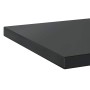Estantes de pared 2 uds acero inoxidable negro 50x40x3 cm en Estanterías | Comprar online en Foru.es