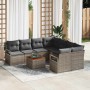 Conjunto de sofás de jardín 9 pcs Gris ratán sintético en Sofás de exterior | Comprar online en Foru.es
