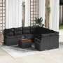 Conjunto de sofás de jardín 9 pcs Negro ratán sintético en Sofás de exterior | Comprar online en Foru.es