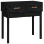 Solid black pine wood console table 76.5x40x75 cm by vidaXL, Side tables - Ref: Foro24-821753, Price: 76,12 €, Discount: %