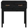 Solid black pine wood console table 76.5x40x75 cm by vidaXL, Side tables - Ref: Foro24-821753, Price: 76,12 €, Discount: %